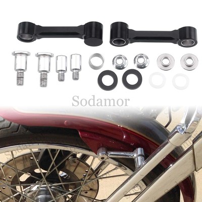 Black Front Fender Mount Bracket Bolt Kit For Harley Softail Springer FXSTS 1993