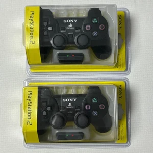 Nouveauté 1Pcs Contrôleur sans fil Oem Ps2 Noir pour Playstation 2