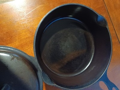 Vintage Griswold Iron Mountain Cast Iron #8 Chicken Pan Fryer 1034