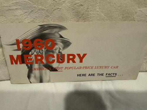 Original 1960 Mercury Sales Brochure