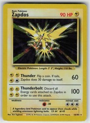 Zapdos 16/102 Base Set Holo Rare