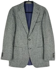 Suitsupply Havana Patch Fl Men Wool Slim Blazer Jacket Size EU:48 US38