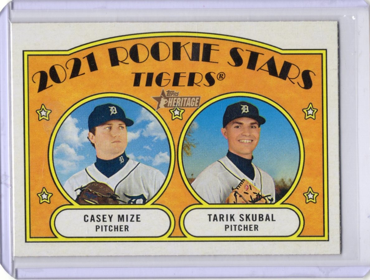 2021 Topps Heritage #253 2021 Rookie Stars – Tigers –