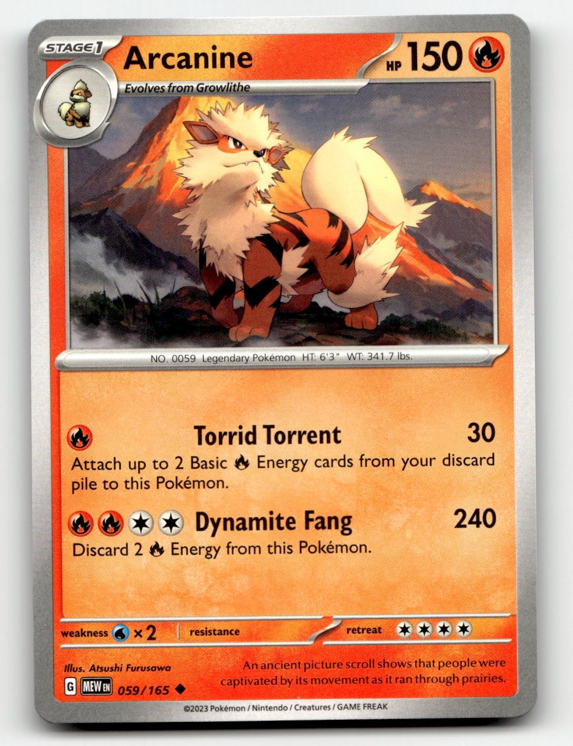 Arcanine Growlithe Pokémon Cards! Holo/Reverse holo EX V Rare Choose Your Card!