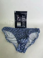 2xist Sexy Sliq Hip Brief Underwear Infinity Chain Print Mens Size XL