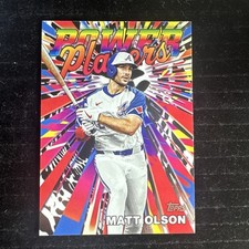 2025 Topps Series 1 Celebration Power Players #PP-4 Matt Olson Atlanta Braves