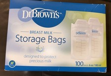 Dr. Brown's  Lansinoh Breast Milk Storage Bags 6 oz 79  100 Bags NEW/Opened
