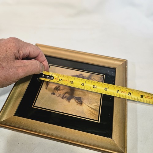 Vintage Head of Christ' Litho Print Framed Gold Frame - Picture 9 of 9