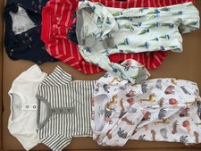 Lot of 6 Baby Boy 3-6 Months Body Sleepers Assorted Brands Pre-owned