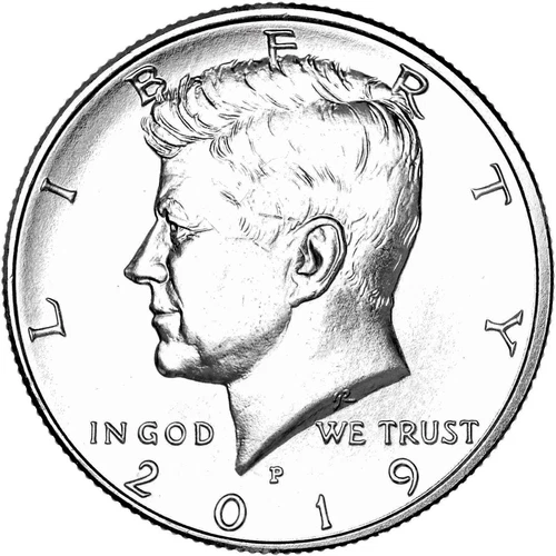 2019P John F Kennedy Half Dollar Coin Circulated VERY GOOD CONDITION