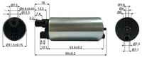 Kraftstoff Benzinpumpe Kawasaki KLE 650 Versys ABS 2007 2008 2009 2010