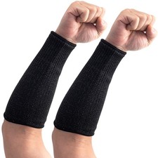 PAGOW 21cm Cut Resistant Sleeves for Arm Protection, Short (21cm), Black