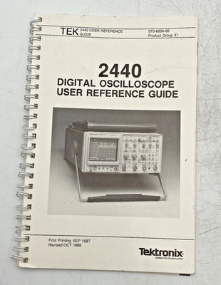 Tektronix 2440 Digital Storage Oscilloscope Operators ManuaL