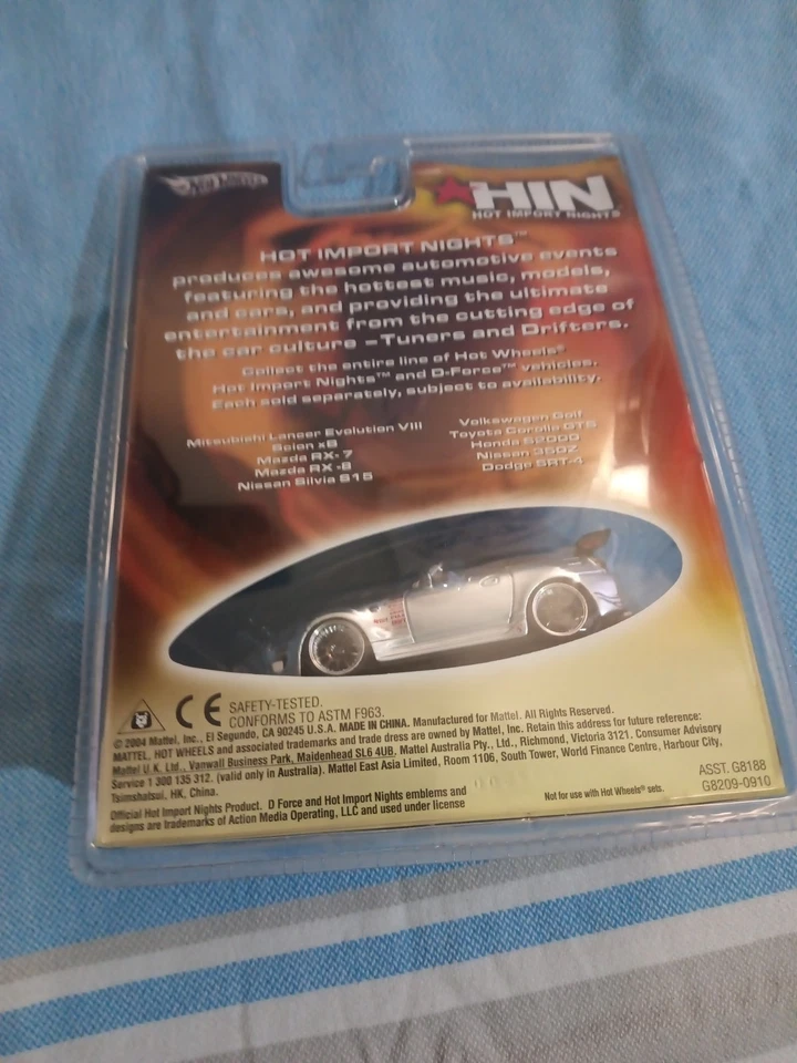 Hot Wheels 2004 1/43 Hot Import Nights HIN, Honda S2000, plateado Foto 2 de 4
