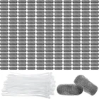 200 Pack Washing Machine Lint Traps for Washing Machine Hose Stainless Steel