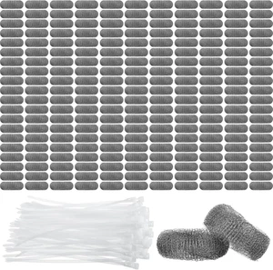 200 Paquets de la laveuse Pièges de lin pour machine à nettoyer Acier inoxydable