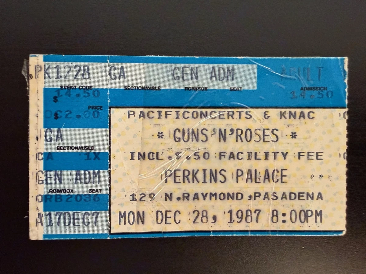 Guns N Roses Ticket Stub for sale | eBay