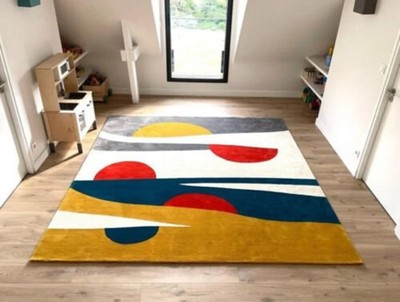 Its Trending Hand-Tufted Hand Med Rugs Area Rugs 100% Soft Wool living room