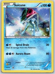 Suicune 30/30 Holo XY Trainer Kit: Pikachu Libre & Suicune