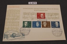 Bund Block 2 Beethoven gestempelt auf  FDC (G4875)
