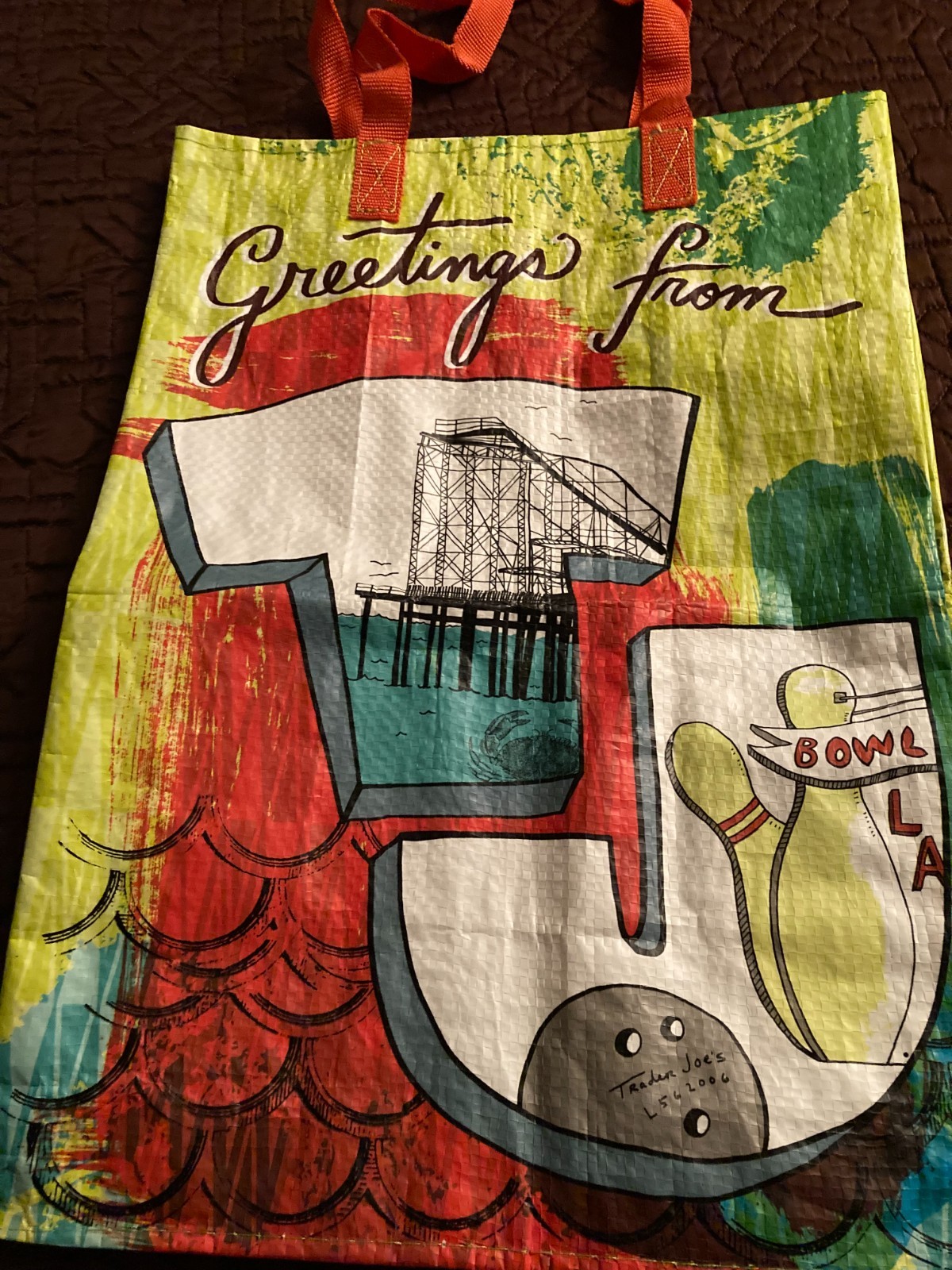 Two Trader Joe's Reusable Shopping Bags