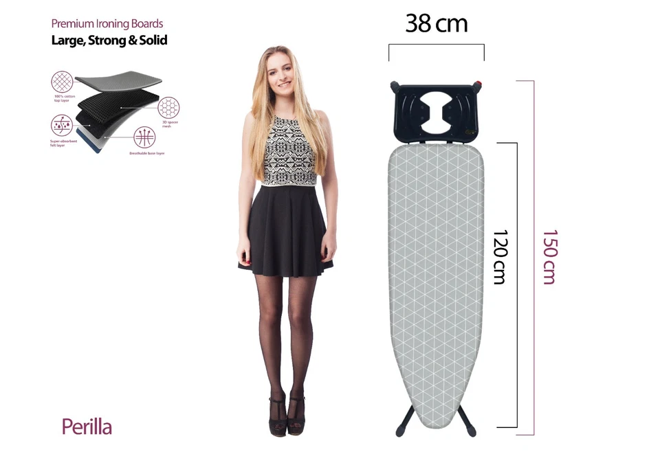 Large Ironing Board - 38x120cm - Strong & Solid - Image 2 of 4