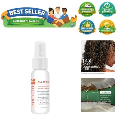All-In-One Multi-Benefit Spray - Leave-In Treatment, Heat Protectant, Shine, ...