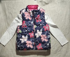 Gymboree Girls Puffer Vest With Matching Shirt 7-8