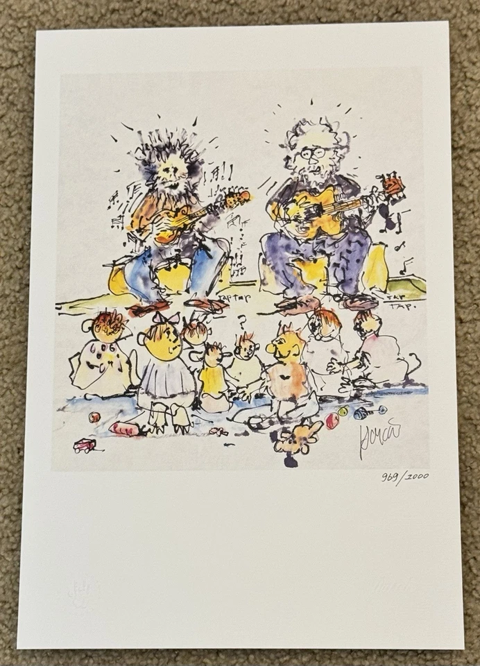 Jerry Garcia Not For Kids Only Lithograph #/1000 Grateful Dead Art Print Poster - Image 4 of 4