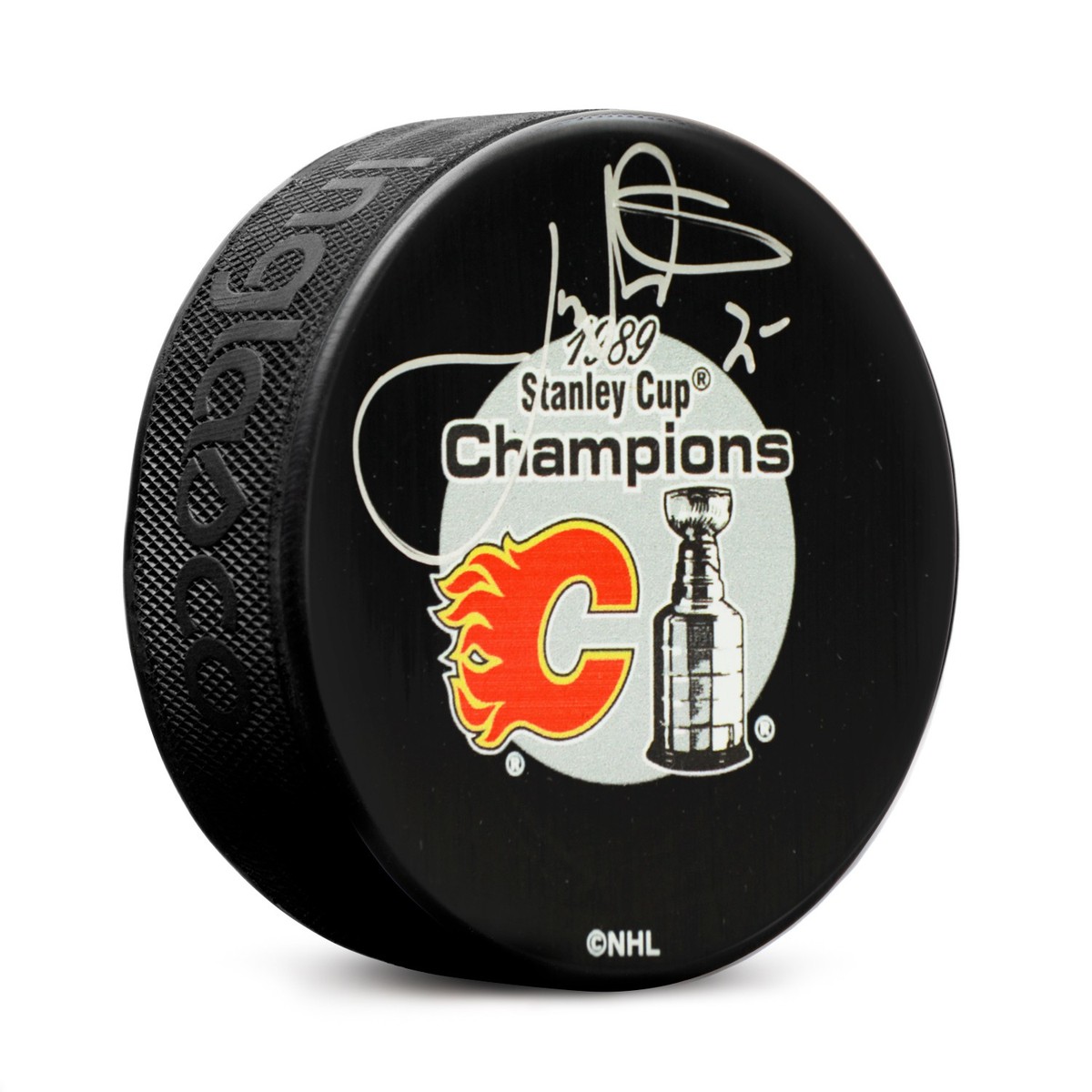 Joe Nieuwendyk Signed Calgary Flames 1989 Stanley Cup Puck | eBay