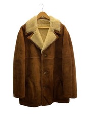 Sawyer of Napa Shearling Coat Brown Size XL Suede