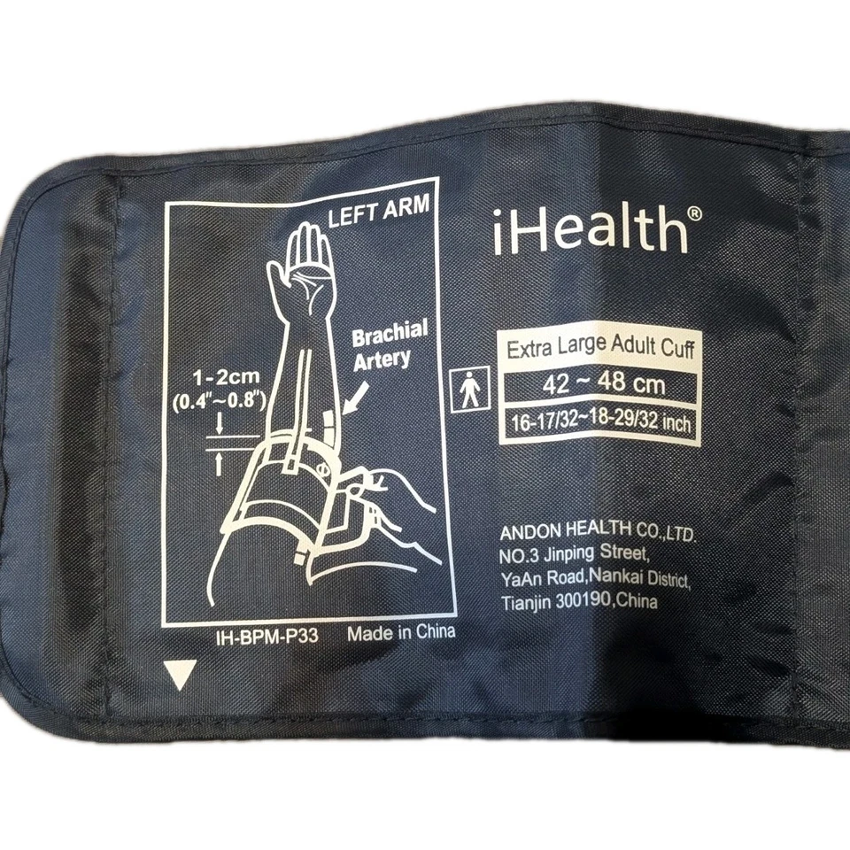 iHealth Smart Upper Arm Track Blood Pressure Monitor, Adjustable, Extra Large - Image 2 of 4