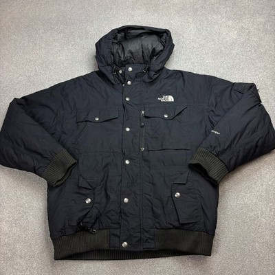 North Face Jacke Erwachsene Large schwarz Gänsedaunen Hyvent Parka Kapuze Mantel Herren*