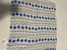 Aden  Anais Swaddle Blanket Multi Receiving Baby Lovey Cotton Muslin Blue Stars