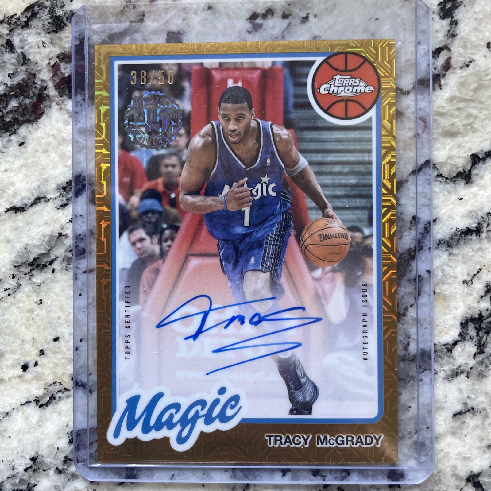 2025-26 Topps Basketball Tracy McGrady Silver Pack Gold SP Auto #/50!! MAGIC