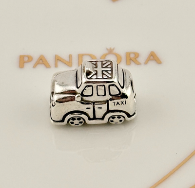 New 100% Genuine Authentic Pandora Silver Taxi Travel Car Charm