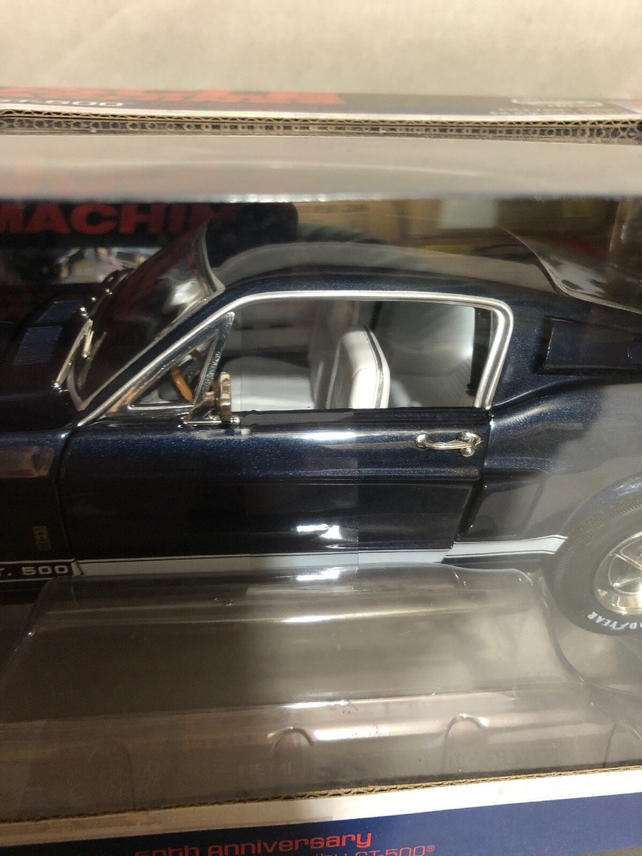 1967 Ford Mustang Shelby GT500 Nightmist Blue 1:18 Auto World 1111