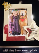 European Crystals Picture Frame Ornaments I Love You More Than The Stars