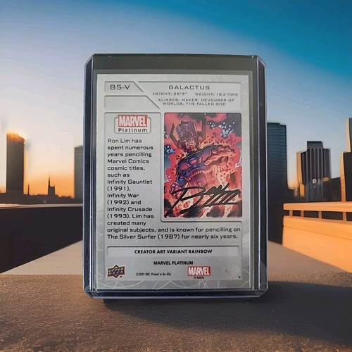 Marvel Platinum Ron Lim CREATOR ART VARIANT RAINBOW 85-V Galactus - Picture 2 of 2