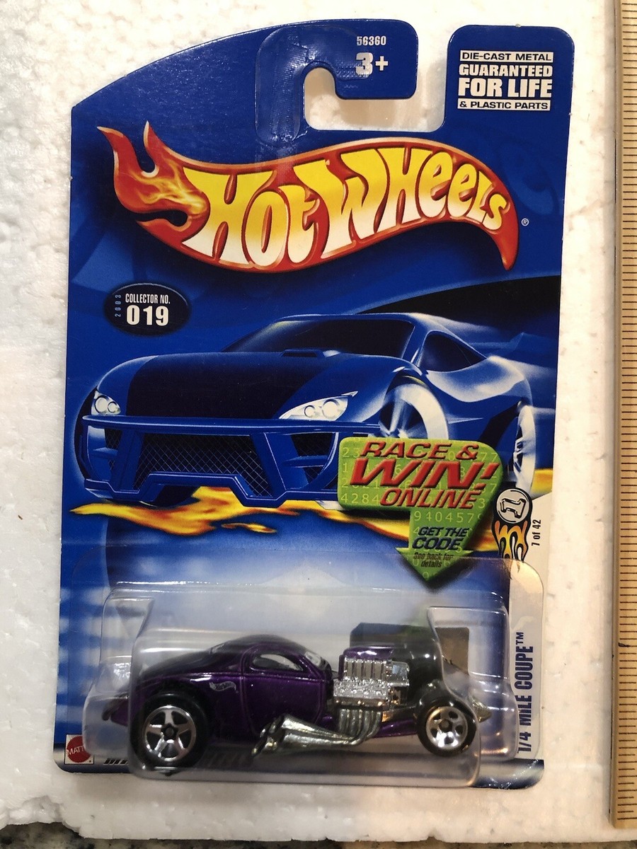 2002 Hot Wheels #019 First Editions 1/4 Mile Coupe Purple - 7/42