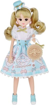Rika Chan loves Cinnamoroll 9 inch Doll Sanrio Licca Takara Tomy
