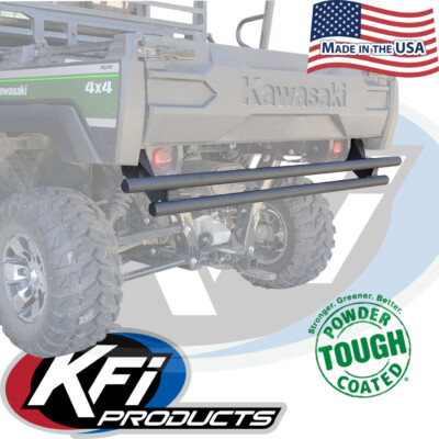 KFI Double Tube Rear Bumper Black Kawasaki Mule 820 1000 Pro FXT FX FXR DX DXT