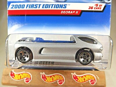 2000 Hot Wheels #65 First Editions 5/36 DEORA II Gray w-HW Logo w