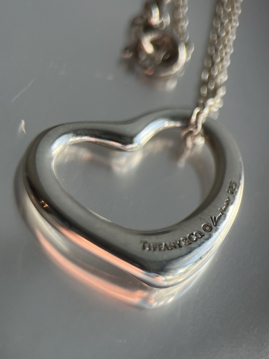 【激レア】Old Tiffany heart necklace VTG Tiffany & Co. Double Heart Pendant Necklace 925 Sterling