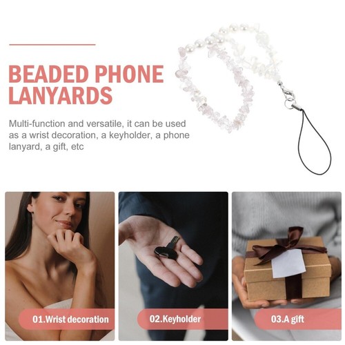 Pearl Crystal Mobile Kette Einzigartige Telefonkette Cartoon Handykette - Zdjęcie 10 z 12