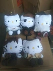 the walking dead custom kitties lot of 5 carl,merle,daryl,hershel,the governor