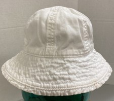 TODDLER BABY GAP GIRLS REVERSIBLE WHITE/PINK BUCKET HAT 12-24 MONTHS VGC  12