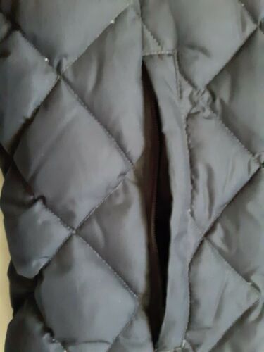 Kirkland Signature Down Quilted Black Jacket Coat Zipped Pockets Women's Size S - Picture 3 of 5