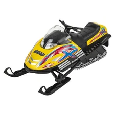 RI Novelty - Pull Back Die-Cast Vehicle - TURBO SNOWMOBILE (Yellow)(5 inch) -New