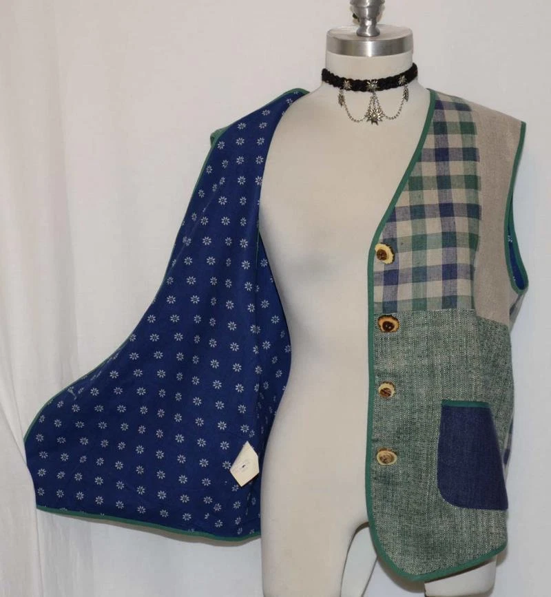 LINEN VEST Coat Women AUSTRIA Hunting Western Sport Riding SPORTALM 40 14 L - Image 4 of 4
